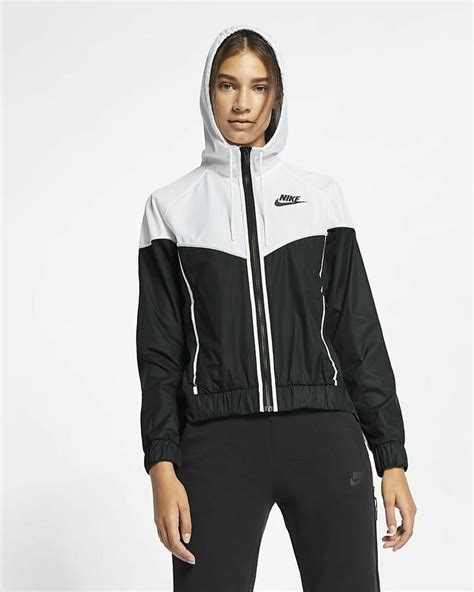 nike windrunner herren schwarz weiß|Nike windrunner jacket women's.